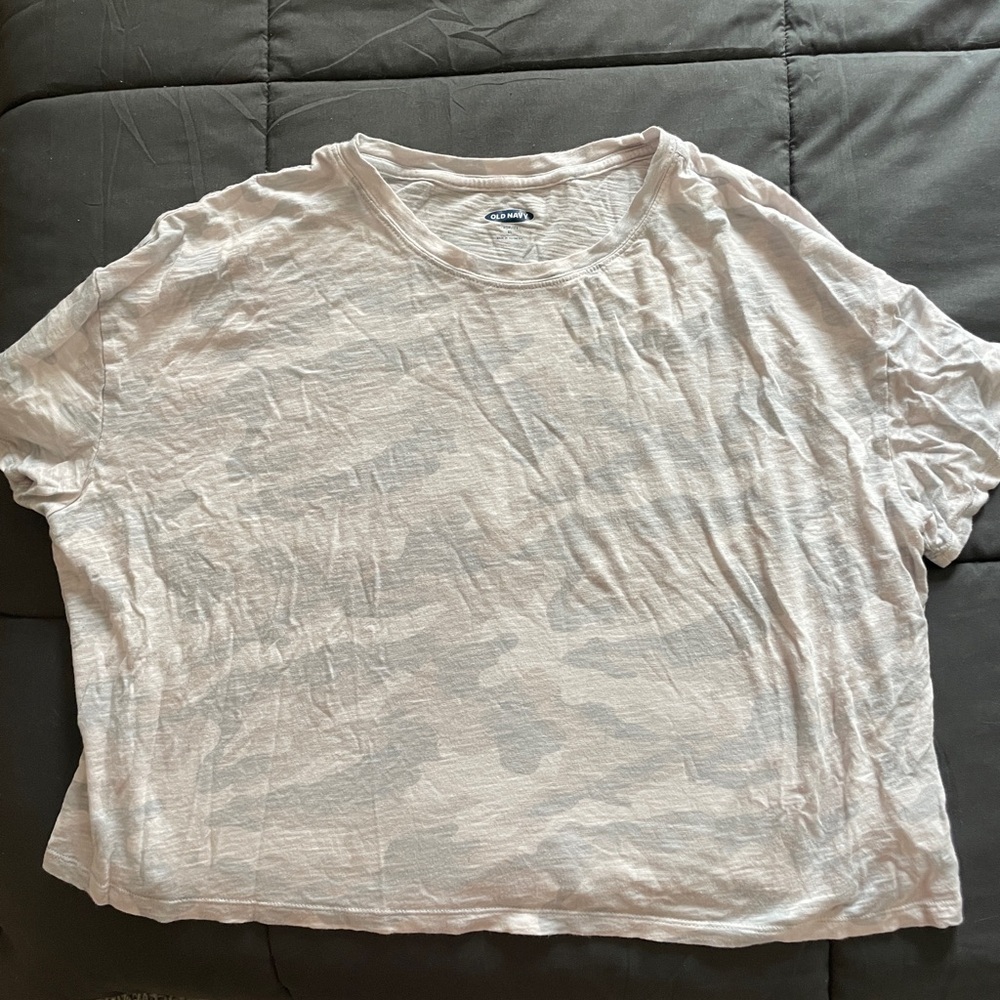 Camo Crop Tee